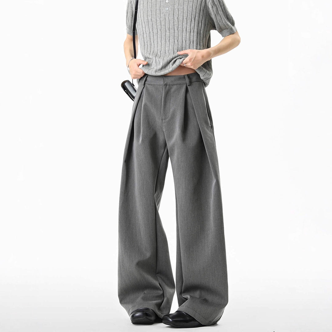 Women Wide Cut Suit Trousers Mune Fashion