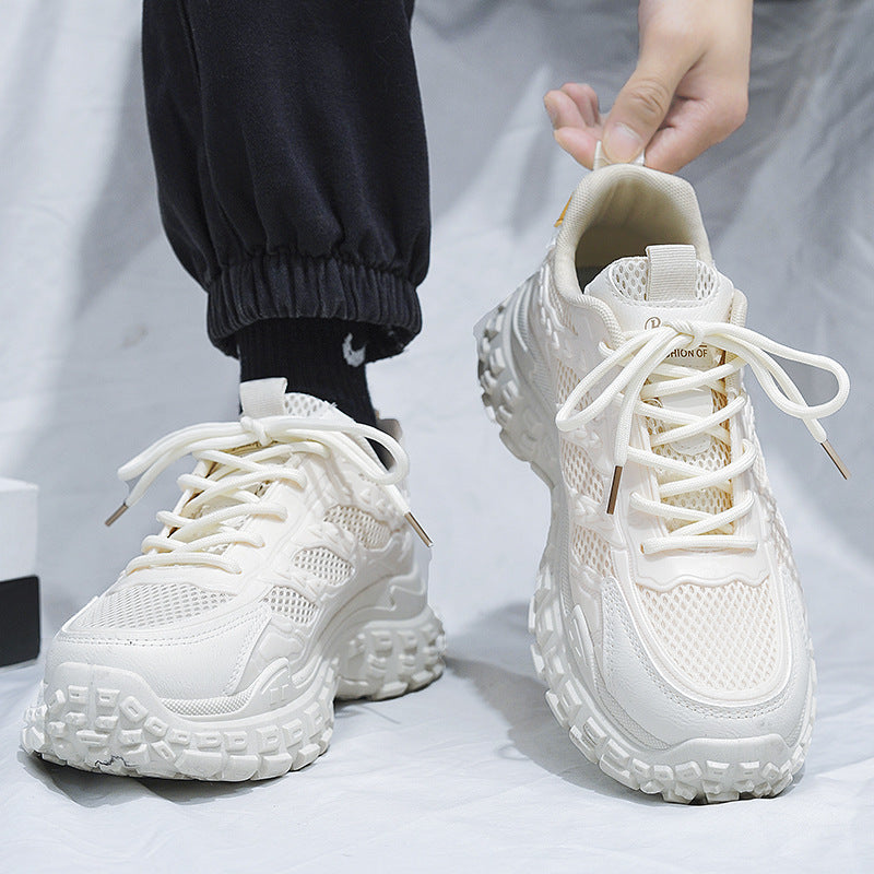 Women's Sporty Mesh Sneakers with Cushioned Sole and Breathable Construction Mune Fashion