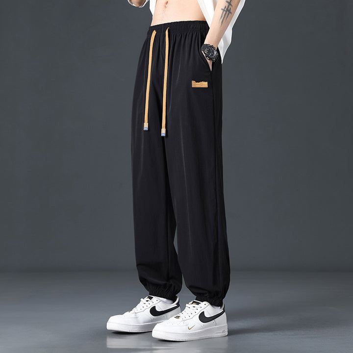 Men's Comfortable Sports Pants with Elastic Waistband