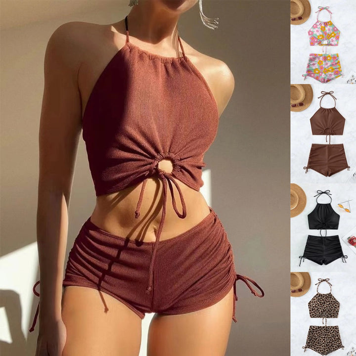 Women's Stylish Swim Top with Innovative Gathering and Adjustable Straps Mune Fashion