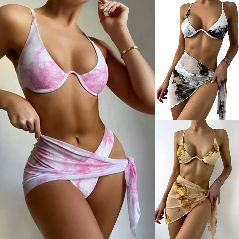 Women's triangle bikini set with elegant wrap and quality material Mune Fashion