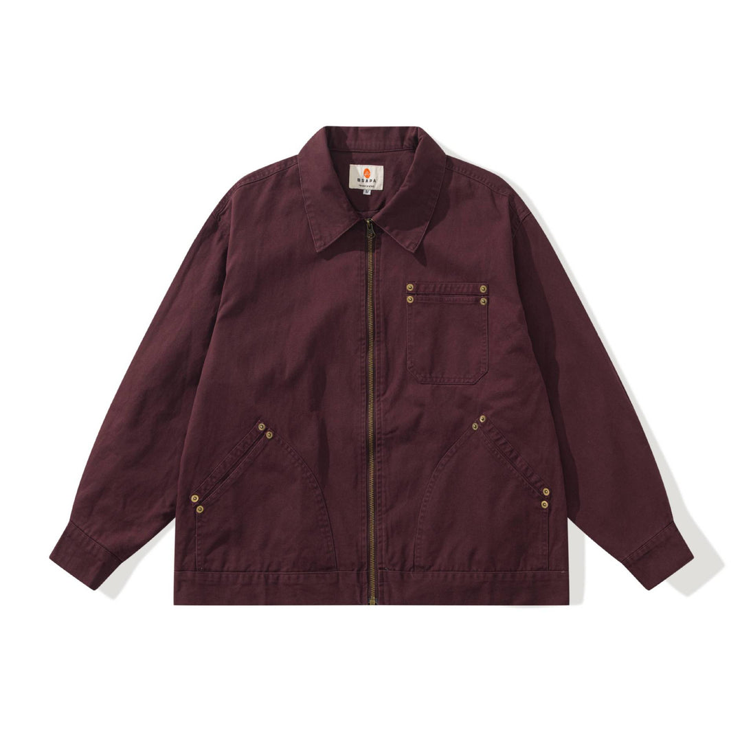 Unisex Boxy-Worker jacket made of durable twill with metal zipper and multitasking pockets Mune Fashion