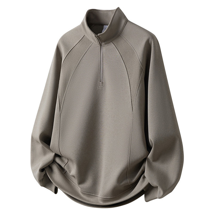 Men's Sport Fleece Pullover with Zipper Mune Fashion