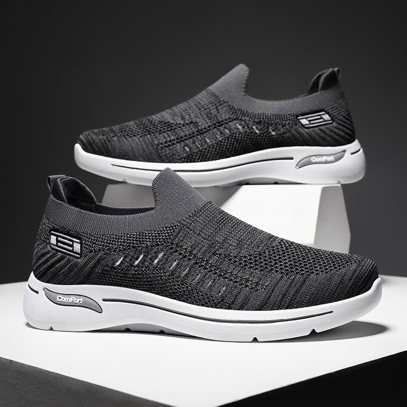 Ladies' ultralight knitted slip-on walking sneakers with seamless sock upper and cushioning EVA comfort midsole Mune Fashion