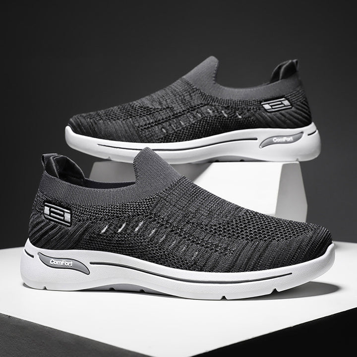 Ladies' ultralight knitted slip-on walking sneakers with seamless sock upper and cushioning EVA comfort midsole Mune Fashion