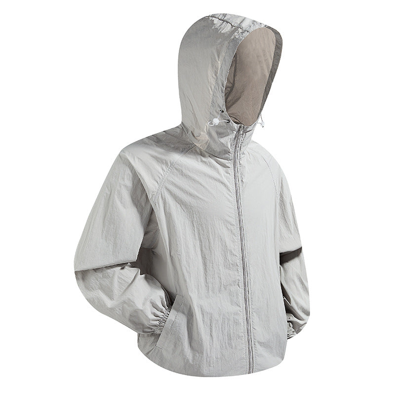 Unisex Lightweight packable hooded windbreaker with water-repellent ripstop shell and adjustable hood Mune Fashion