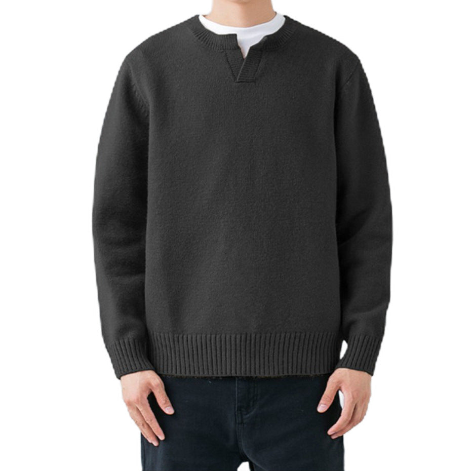 Men's Cozy Round Neck Sweater Mune Fashion