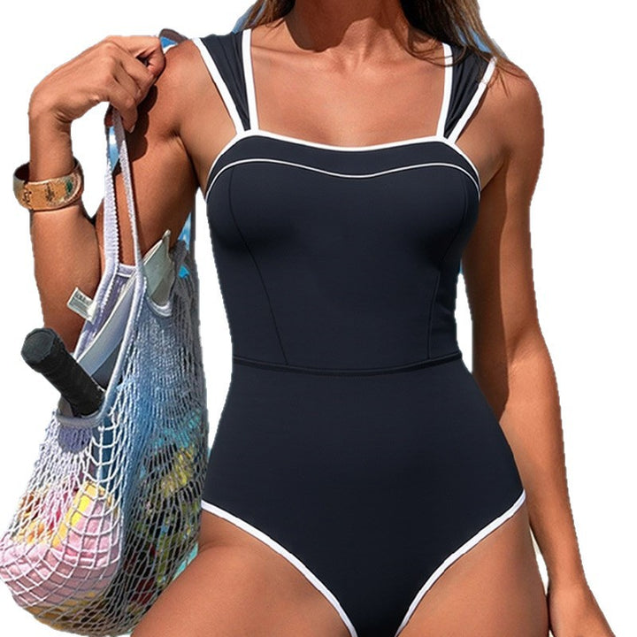 Women's One-Piece Swimsuit with Fashionable Accents Mune Fashion