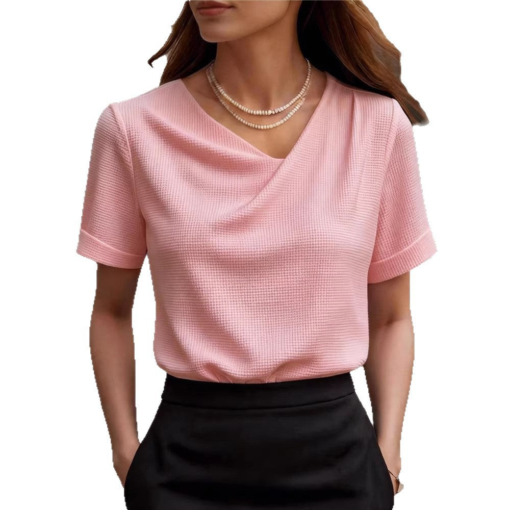 Women's wrap top with textured design Mune Fashion