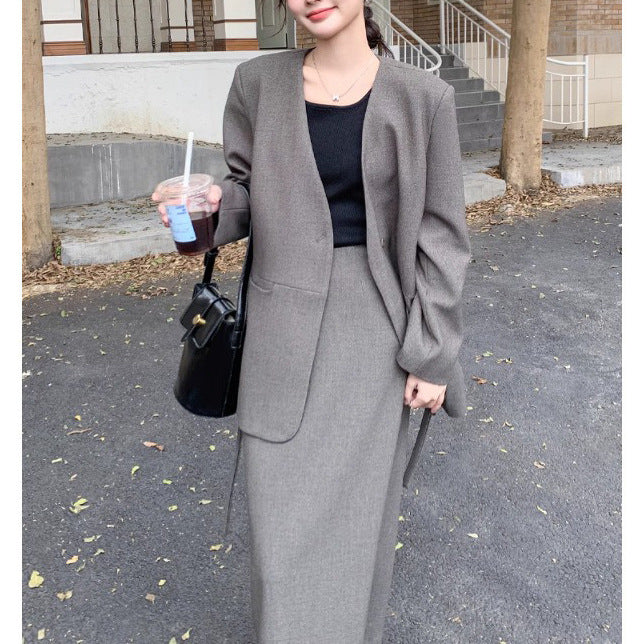 Women Elegant Oversized Blazer with Pockets Mune Fashion
