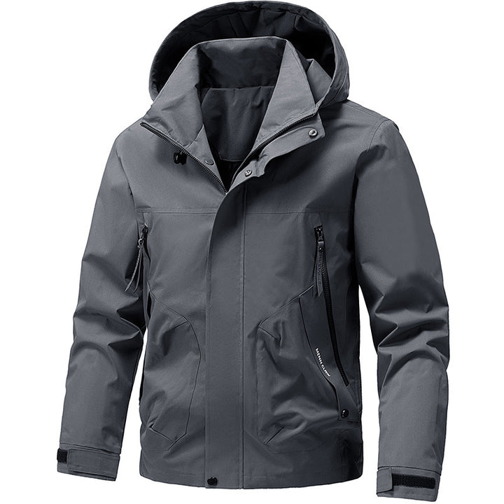Men's technical hooded softshell jacket with adjustable hood and utility pockets Mune Fashion