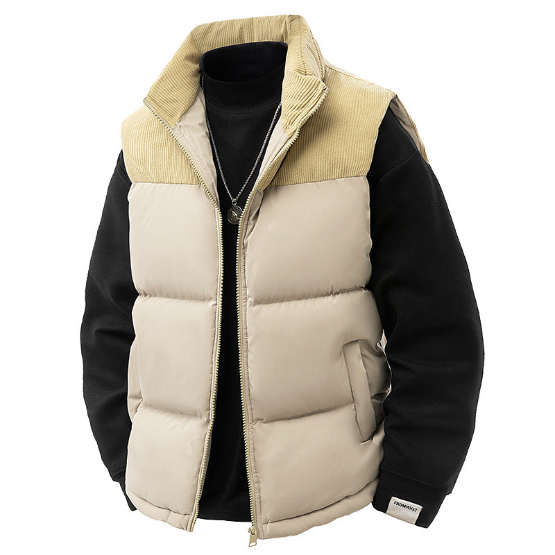Men's fashion quilted jacket with collar Mune Fashion