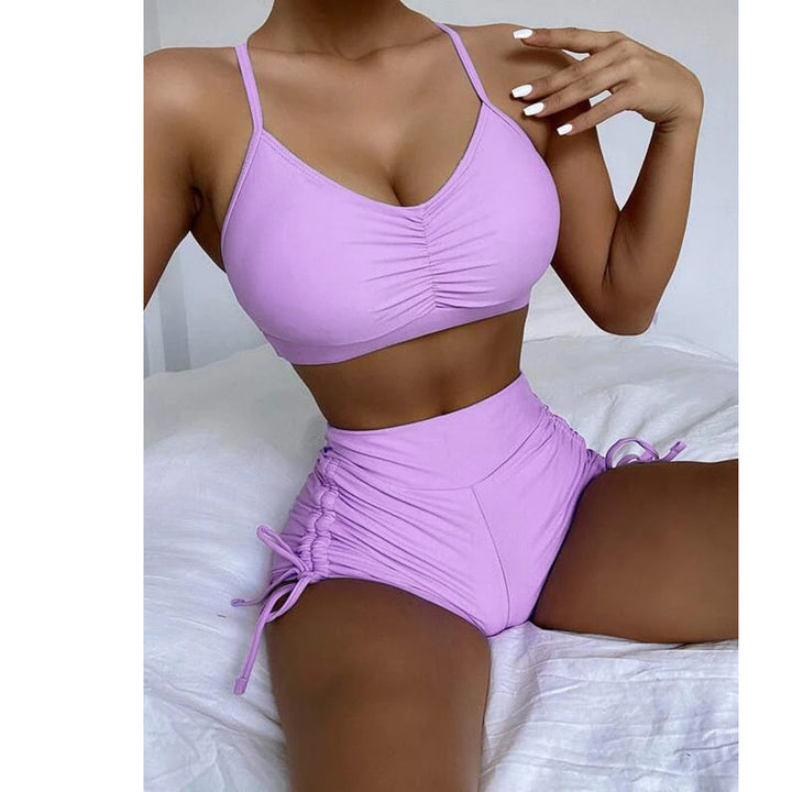 Women High-Quality Sport Bikini Set with Knot Detail Mune Fashion
