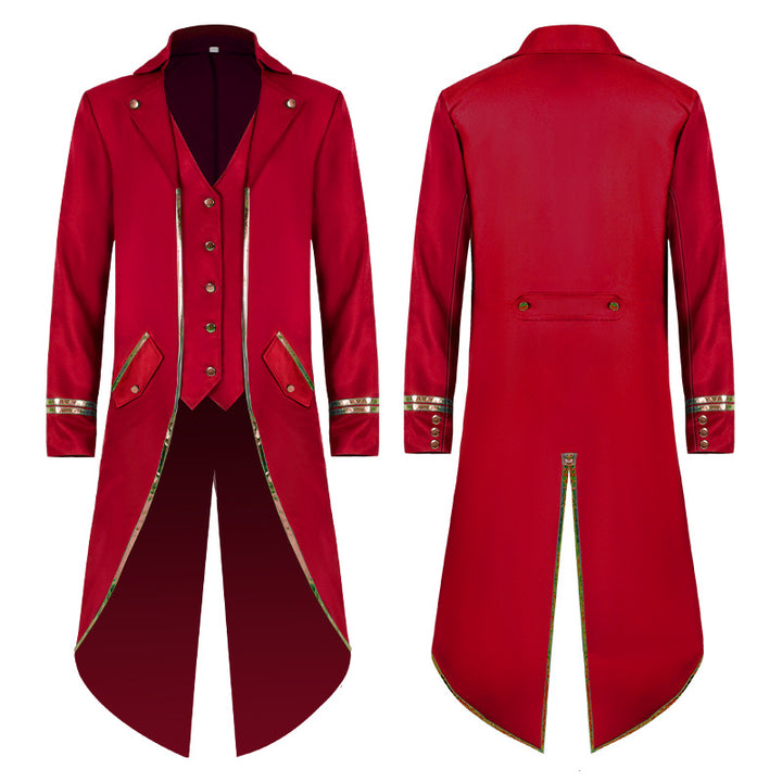 Women's longer tailored blazer coat with gold chain detail and single-breasted closure Mune Fashion
