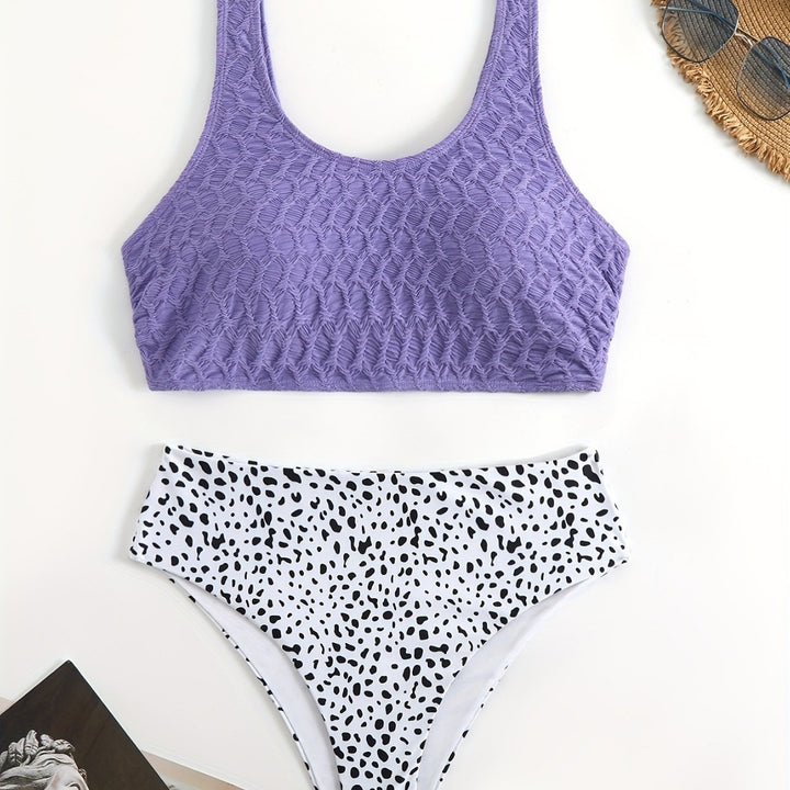Women’s Sporty Bikini Set with Elastic Straps Mune Fashion