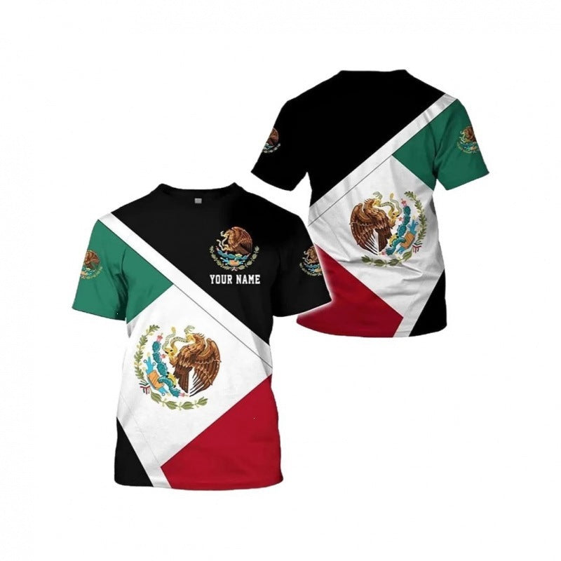 Unisex nan customizable fan jersey with back print, breathable functional fabric and Mexico crest Mune Fashion