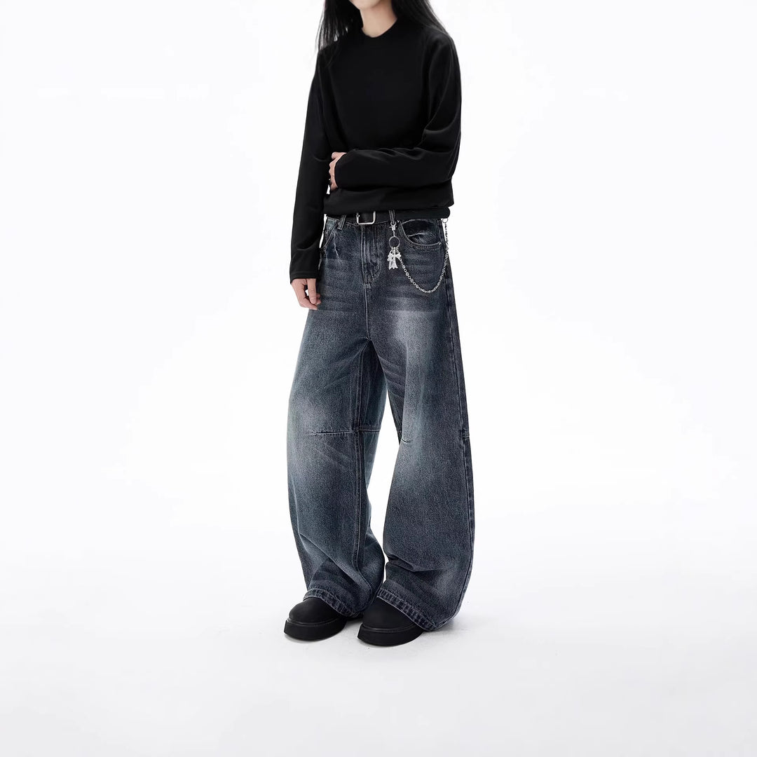 Unisex Trendy Wide Cut Jeans Mune Fashion