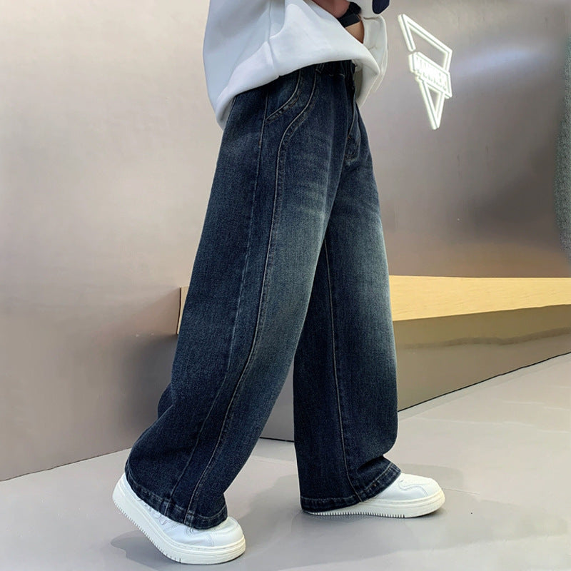 Men's Casual Loose Denim Jeans Mune Fashion