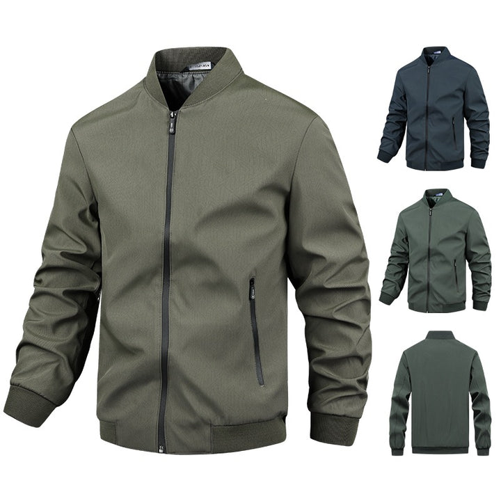 Men's Stylish Casual Jacket with Stand-up Collar Mune Fashion 1787738675