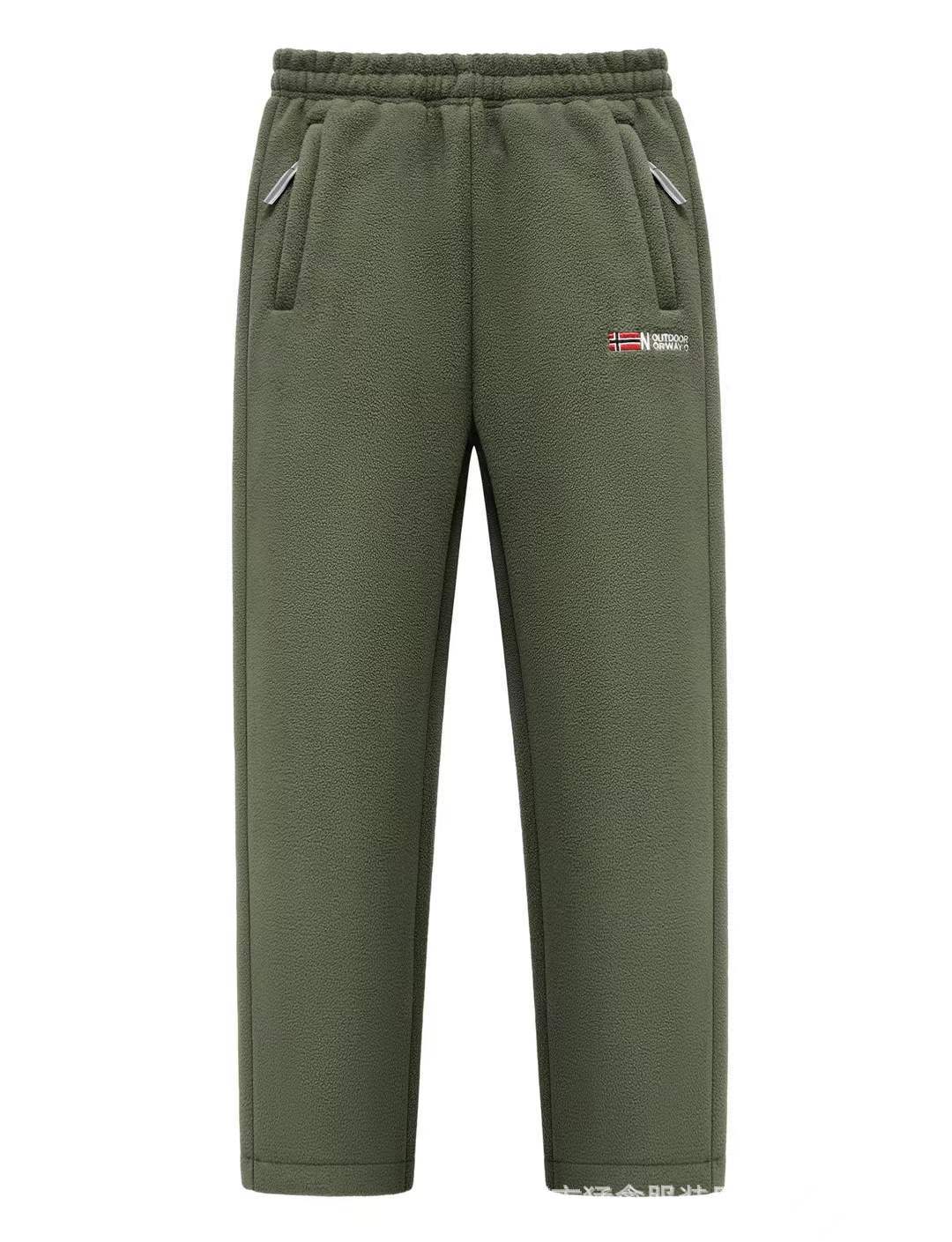 Women's fleece thermal pants with elastic waistband, zip pockets and soft lining Mune Fashion