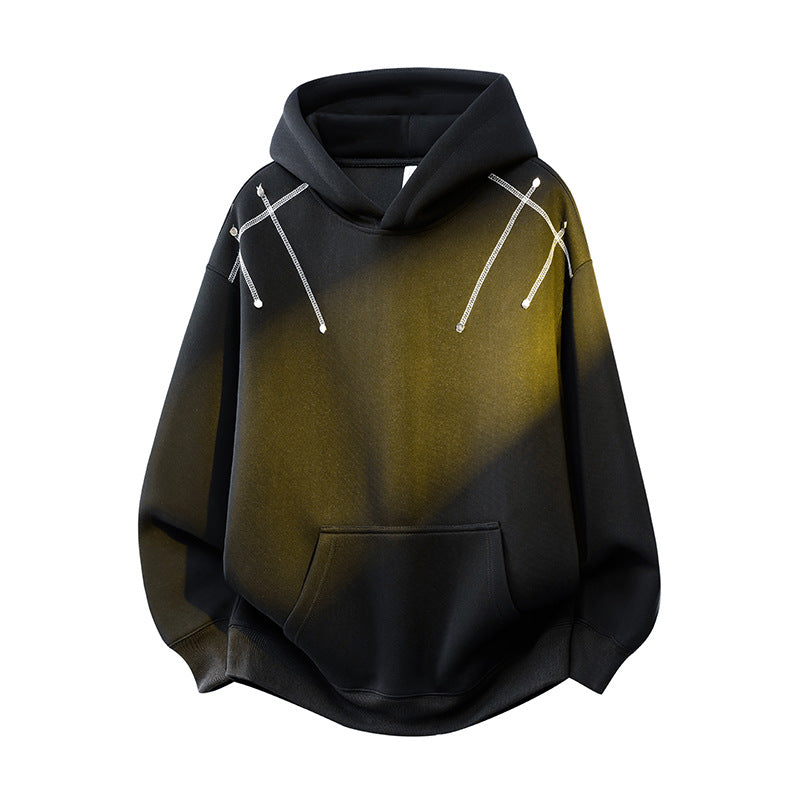 Unisex Oversized Hoodie with Kangaroo Pocket and Decorative Drawstrings Mune Fashion
