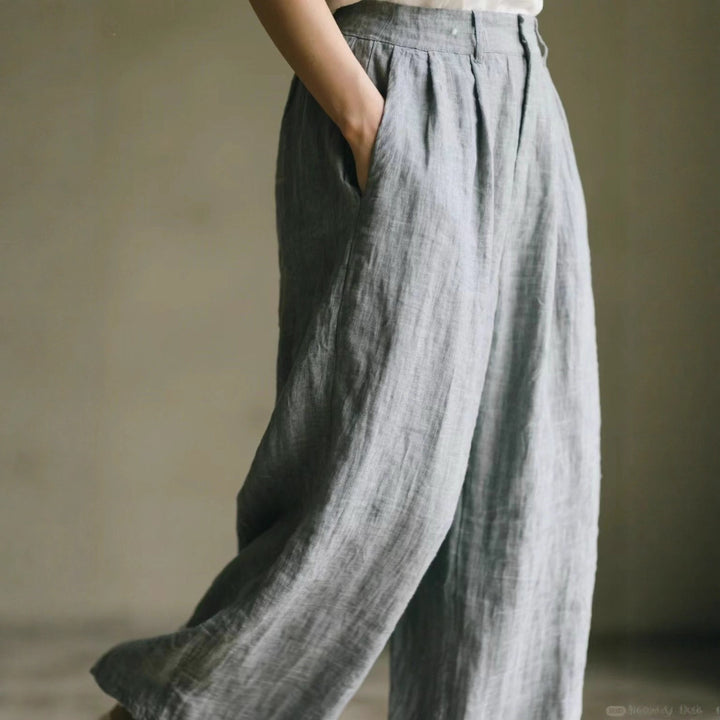 Women Loose Linen Pants Mune Fashion