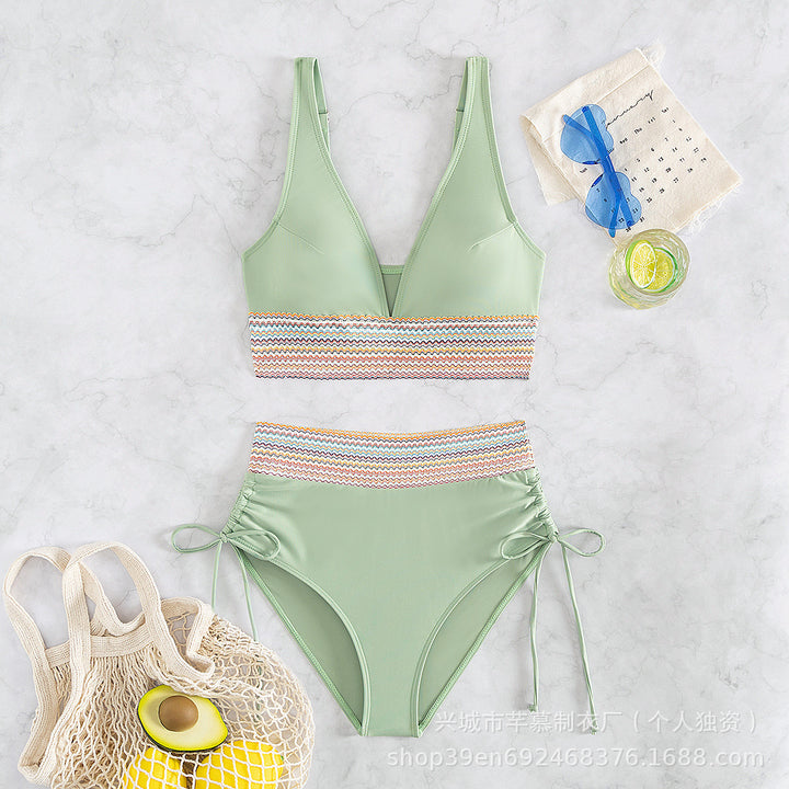 Women's High-Cut Sport Bikini Mune Fashion