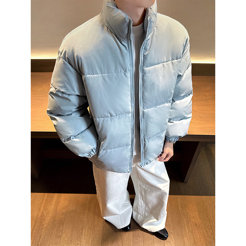 Unisex nan padded quilted jacket with stand-up collar, two pockets and elastic cuffs Mune Fashion