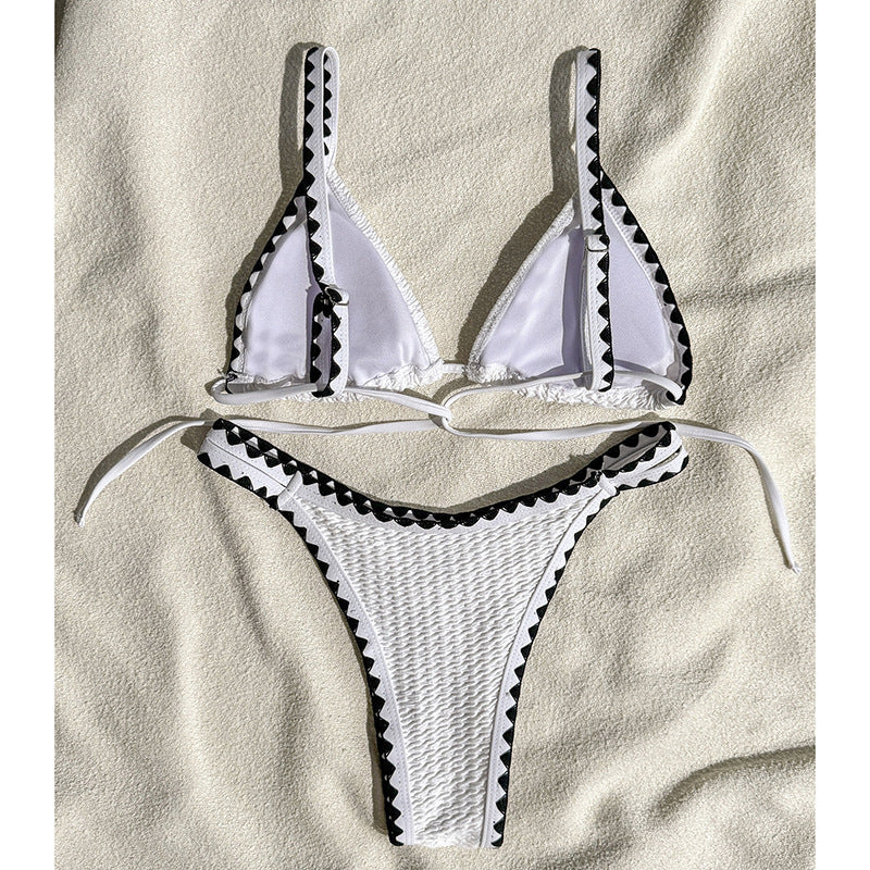 Women's triangle bikini with sophisticated contrast details Mune Fashion
