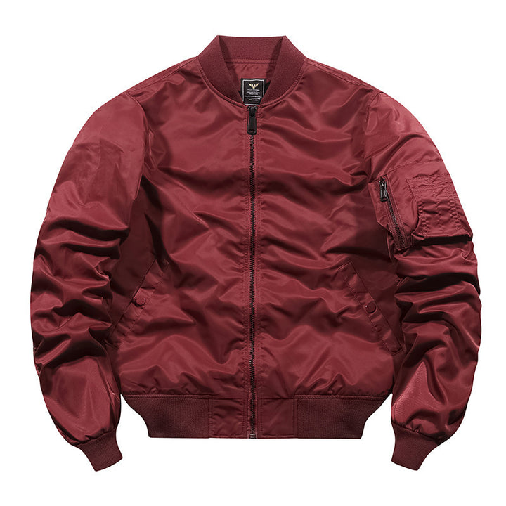 Men's bomber jacket in pilot style with water-repellent nylon shell and sleeve utility pocket Mune Fashion