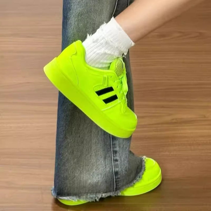 Ladies Trendy Sneakers with Reflective Accents and Cushioning Sole Mune Fashion