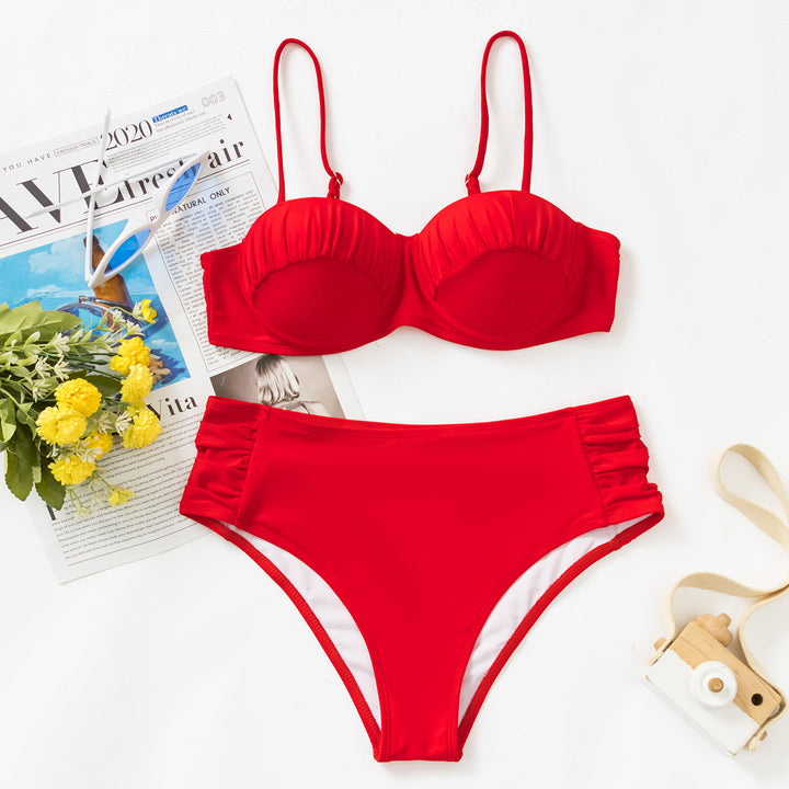 Ladies Push-Up Bikini with Ruffle Details Mune Fashion
