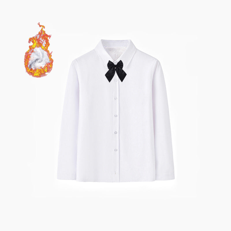 Ladies Elegant Long Sleeve Shirt with Soft Inner Side Mune Fashion