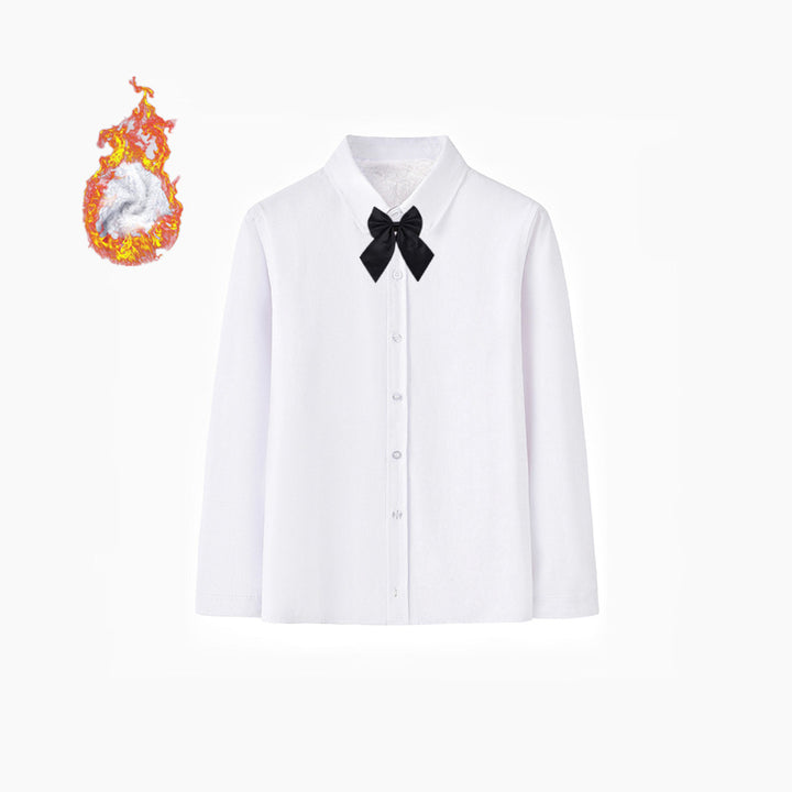 Ladies Elegant Long Sleeve Shirt with Soft Inner Side Mune Fashion