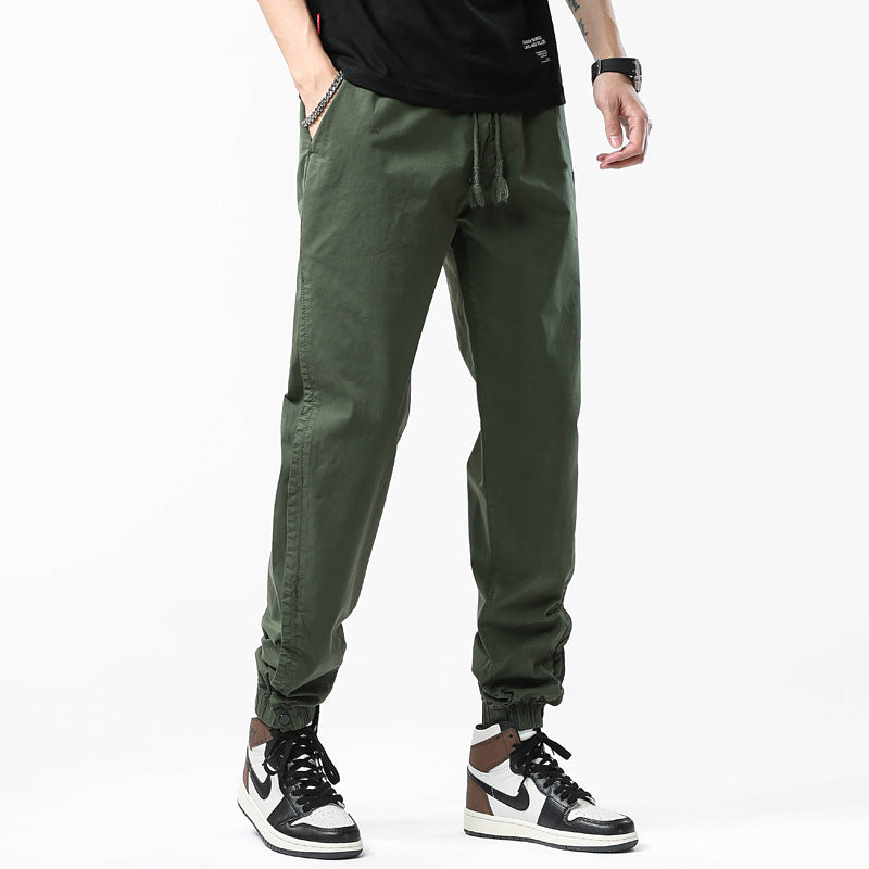 Men's Utility Jogger Pants with drawstring, elastic ankle cuffs, and relaxed fit Drune