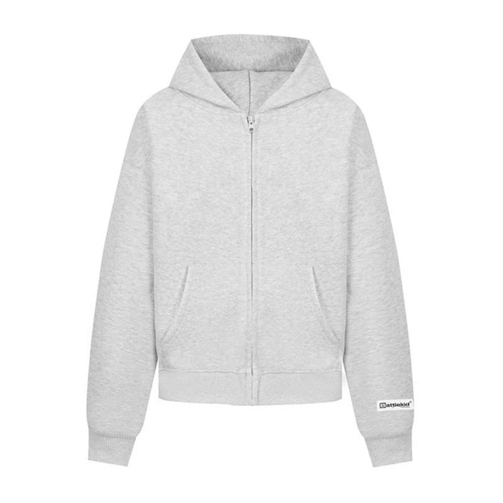 Women’s hoodie sweat jacket with full zip, kangaroo pocket and relaxed fit Mune Fashion