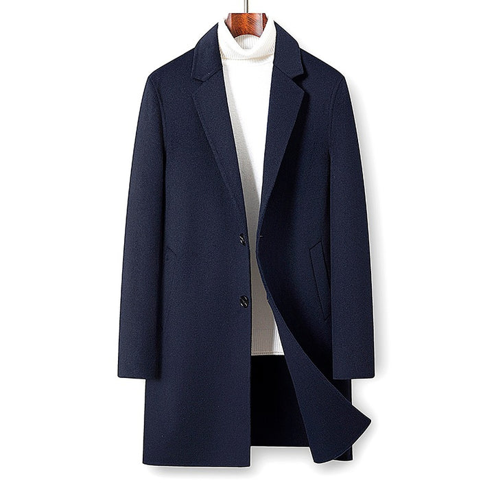Women Modern Tailored Longer Overcoat Drune