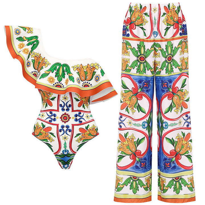 Women's Bikini Top and Wrap Skirt Set Mune Fashion