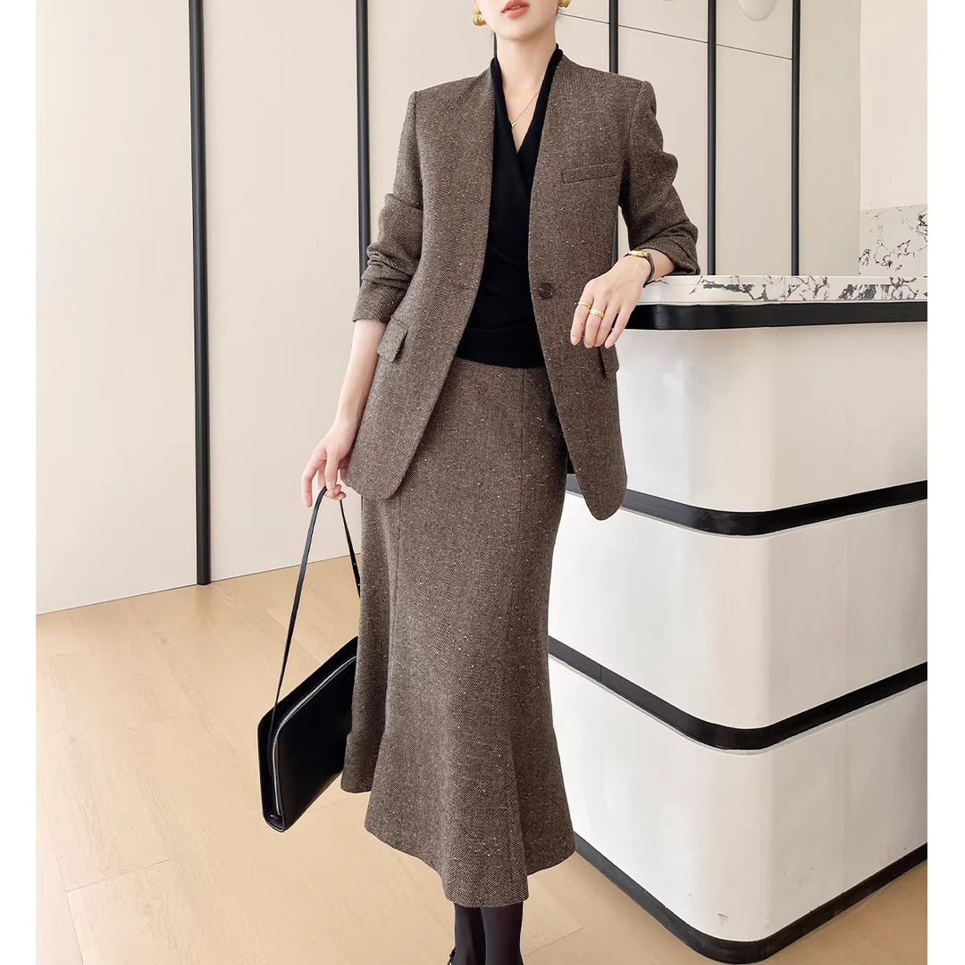 Women Elegant Two-Piece with Chic Cut Mune Fashion