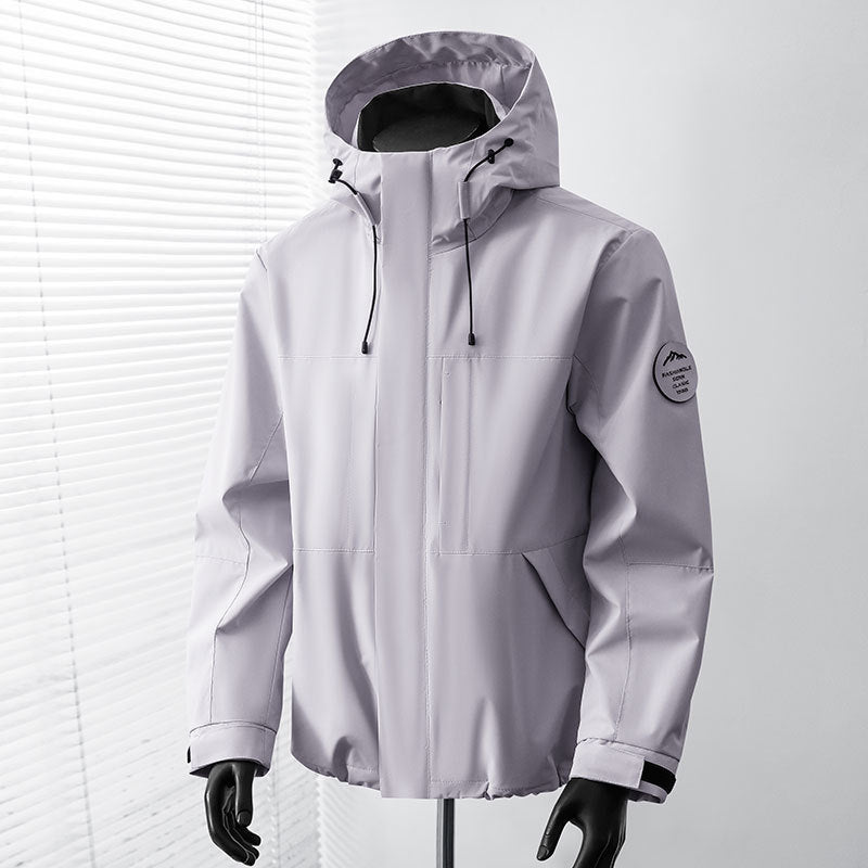 Men's functional jacket with hood