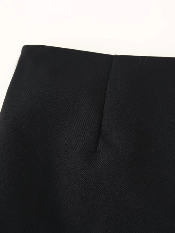Women's tailored pencil skirt with pleats and shaping inner lining Mune Fashion