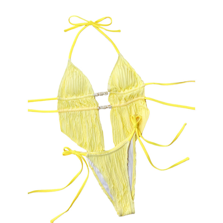 Women's Elegant Pleated Bikini with Eyecatcher Details Mune Fashion