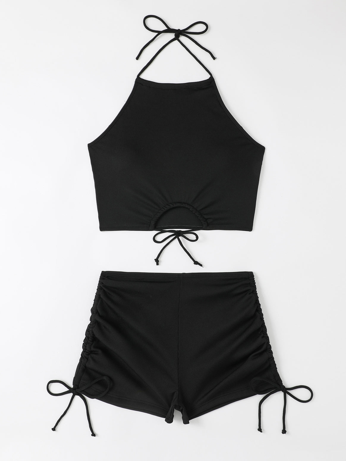 Women's Casual Bikini Set with Ruffles Mune Fashion