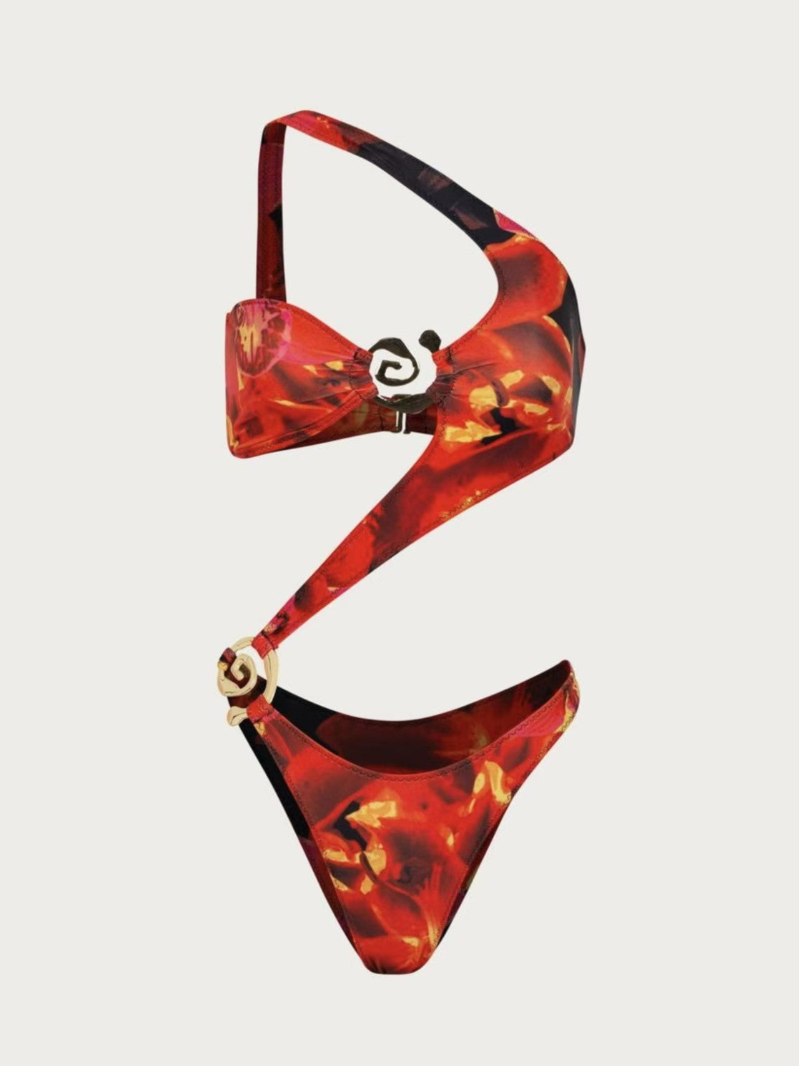 Women Triangle Bikini with sophisticated cut and golden accents Mune Fashion