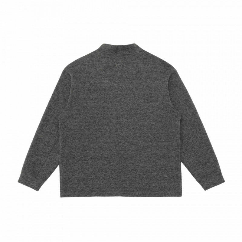 Men's Half-Zip Knit Sweater with Stand-Up Collar, Raglan Sleeves, and Contrast Stitching Mune Fashion