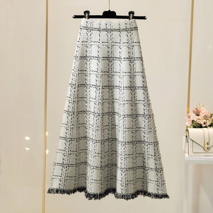 Women's Long Pleated Skirt with Elegant Pattern Mune Fashion