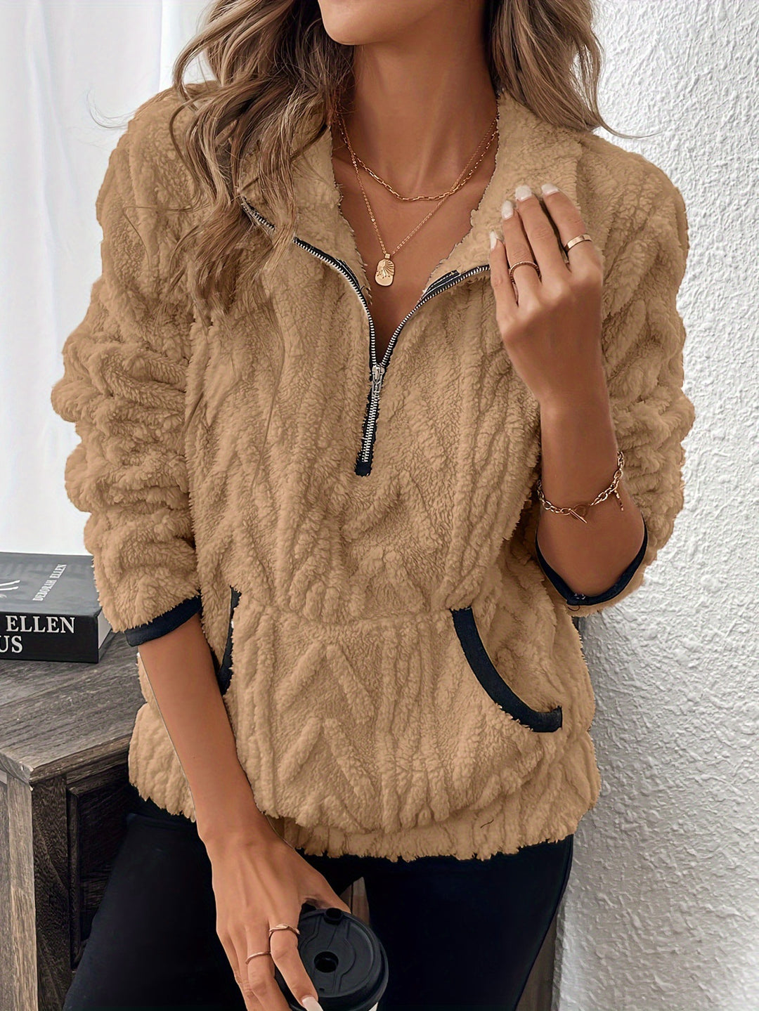 Women Soft Fleece Women's Jacket Mune Fashion