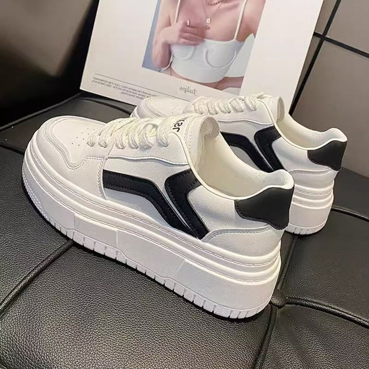 Ladies Elegant and fashionable sneakers with high platform sole Mune Fashion