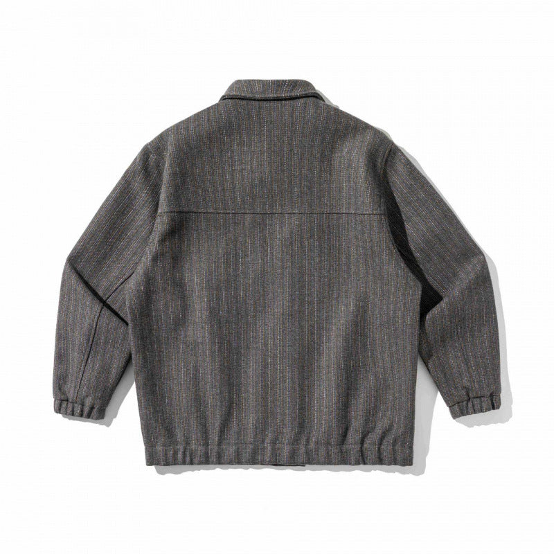 Men's Boxy Overshirt Jacket made of Wool Blend with Patch Chest Pocket Mune Fashion
