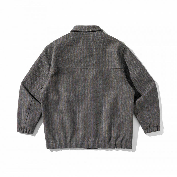 Men's Boxy Overshirt Jacket made of Wool Blend with Patch Chest Pocket Mune Fashion